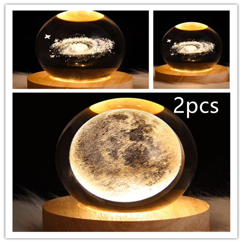 Galaxy Crystal Ball 3D LED Night Light