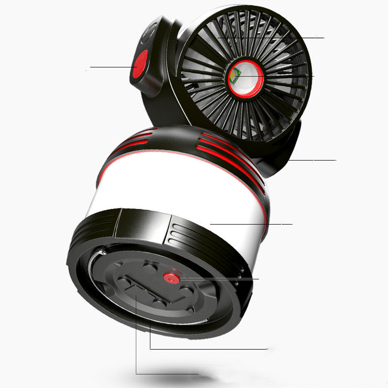 Led Charging Horse Multifunctional Portable Fan Camping Light