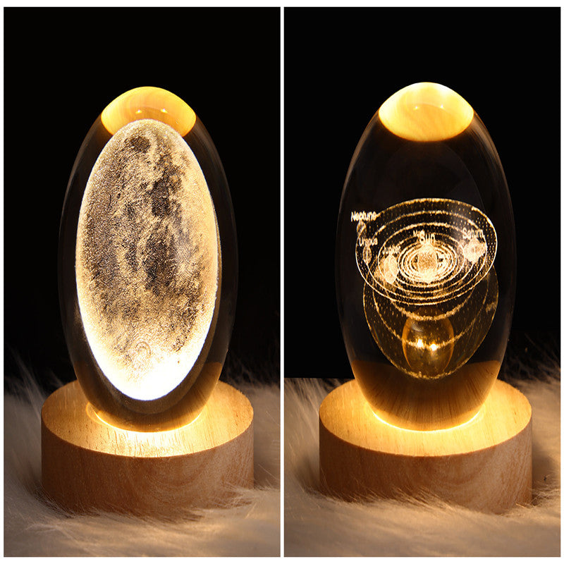 Galaxy Crystal Ball 3D LED Night Light