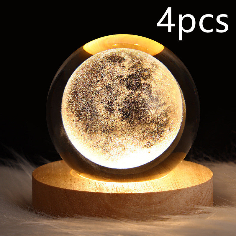 Galaxy Crystal Ball 3D LED Night Light