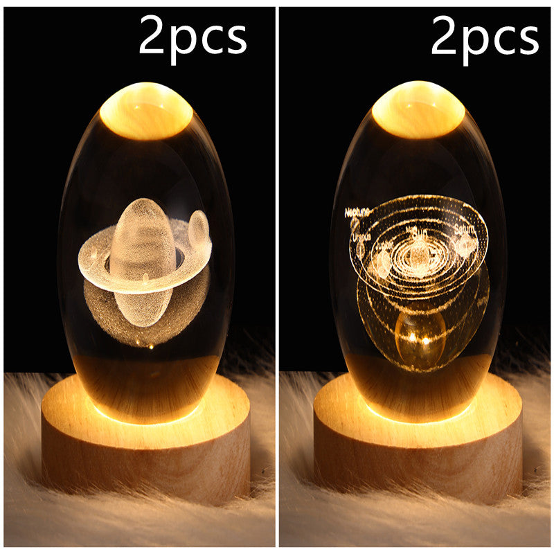 Galaxy Crystal Ball 3D LED Night Light