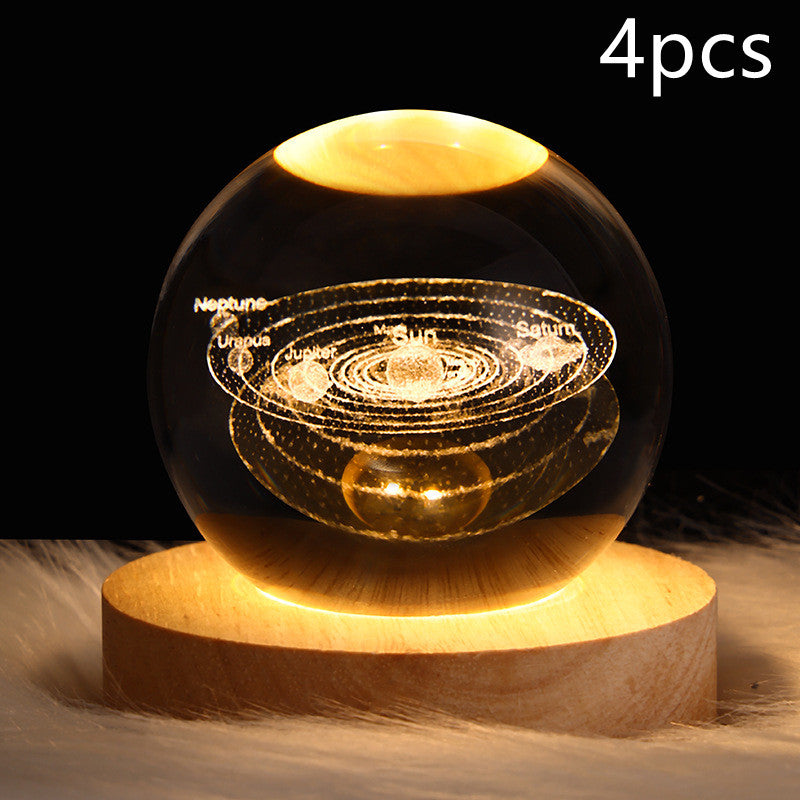 Galaxy Crystal Ball 3D LED Night Light