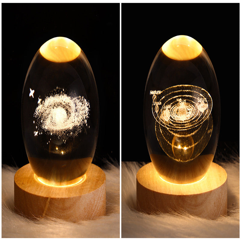 Galaxy Crystal Ball 3D LED Night Light