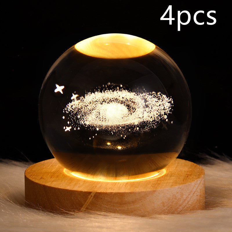 Galaxy Crystal Ball 3D LED Night Light