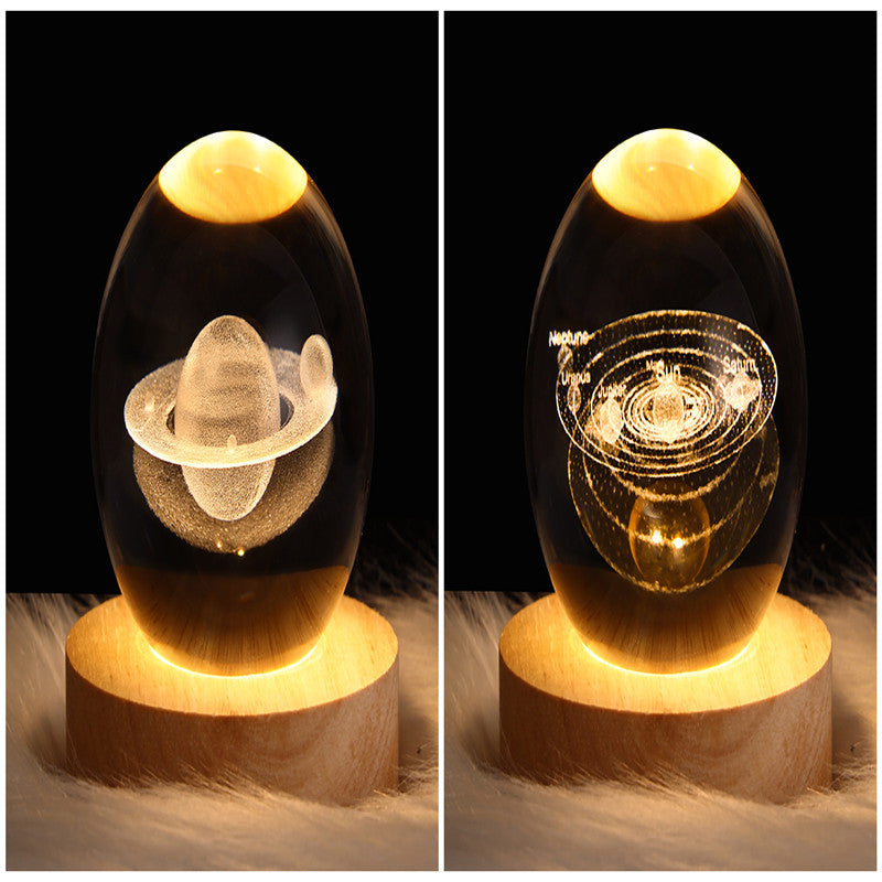 Galaxy Crystal Ball 3D LED Night Light