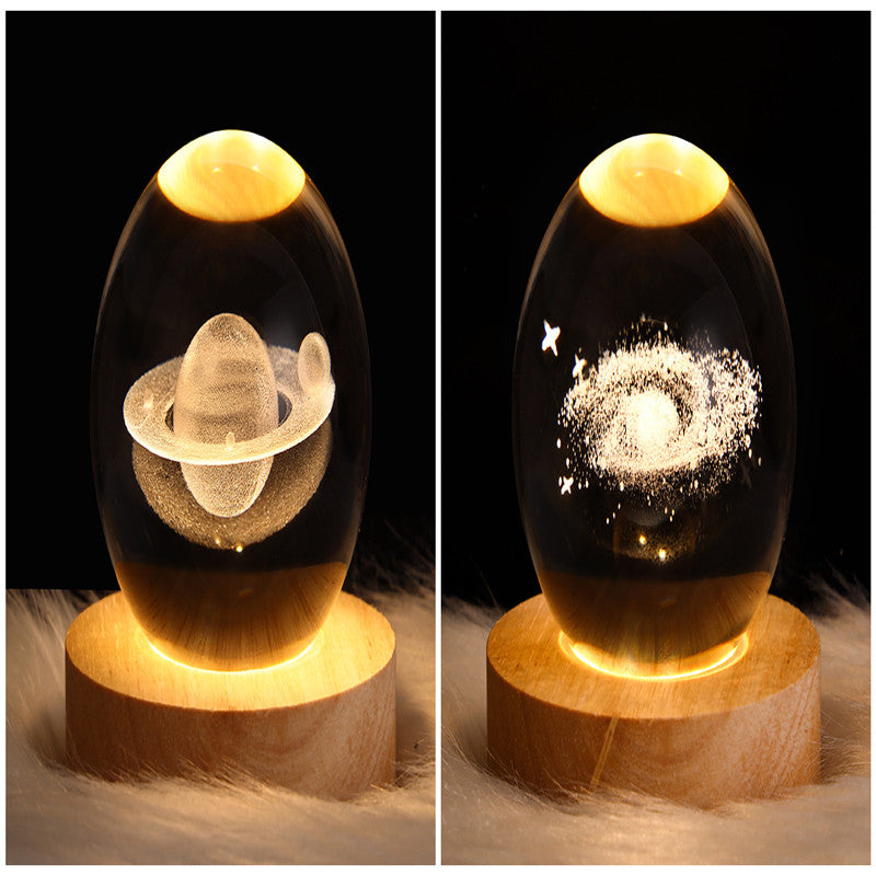 Galaxy Crystal Ball 3D LED Night Light