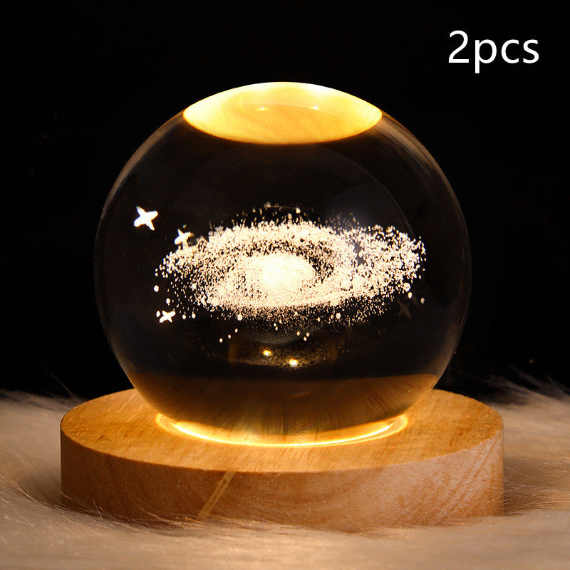 Galaxy Crystal Ball 3D LED Night Light