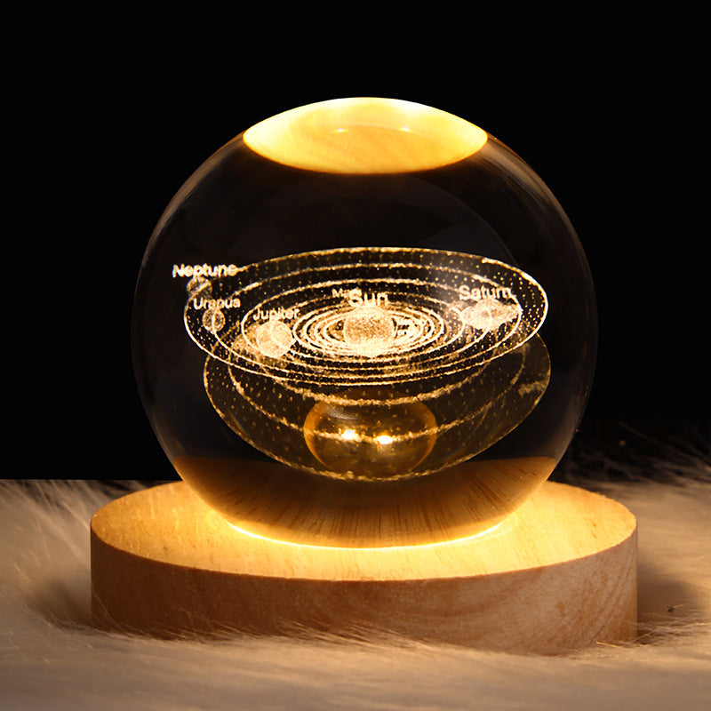 Galaxy Crystal Ball 3D LED Night Light