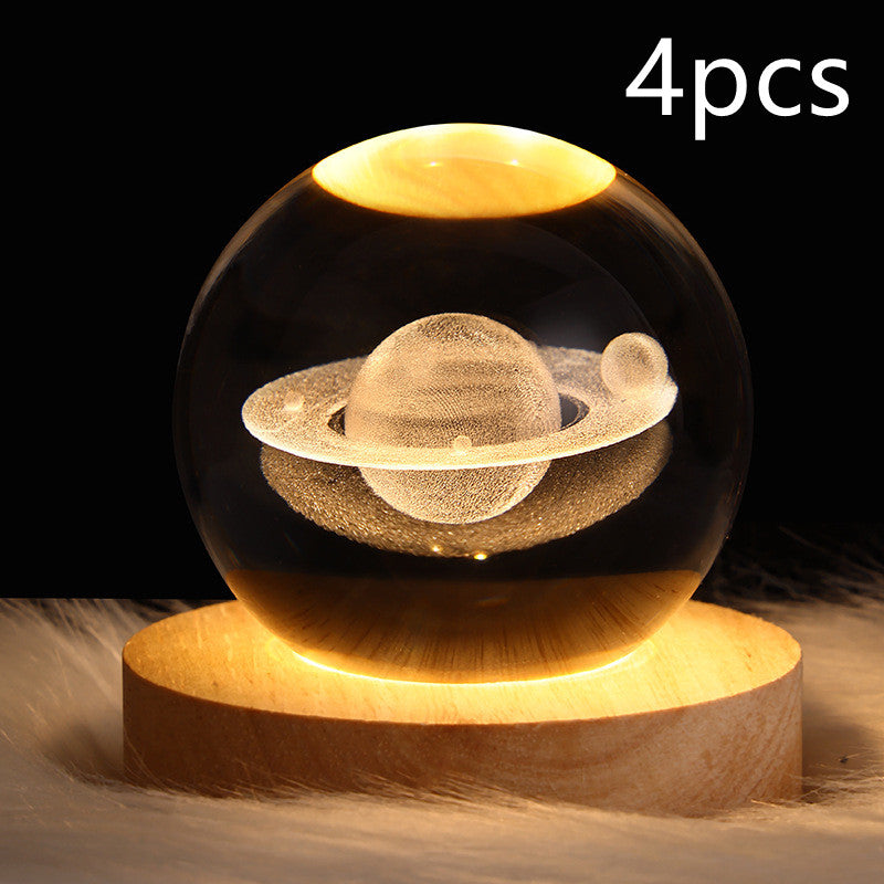 Galaxy Crystal Ball 3D LED Night Light